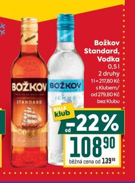 Božkov Standard, Vodka