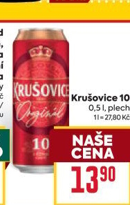 Pivo světlé výčepní Originál Královská 10° Krušovice