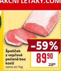 Špalíček z vepřové pečeně bez kosti