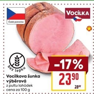 Šunka výběrová Vocílka