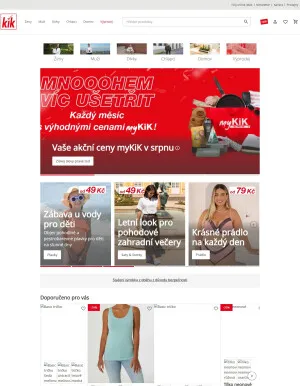 akční leták Kik textil 6.8.2025-12.8.2025