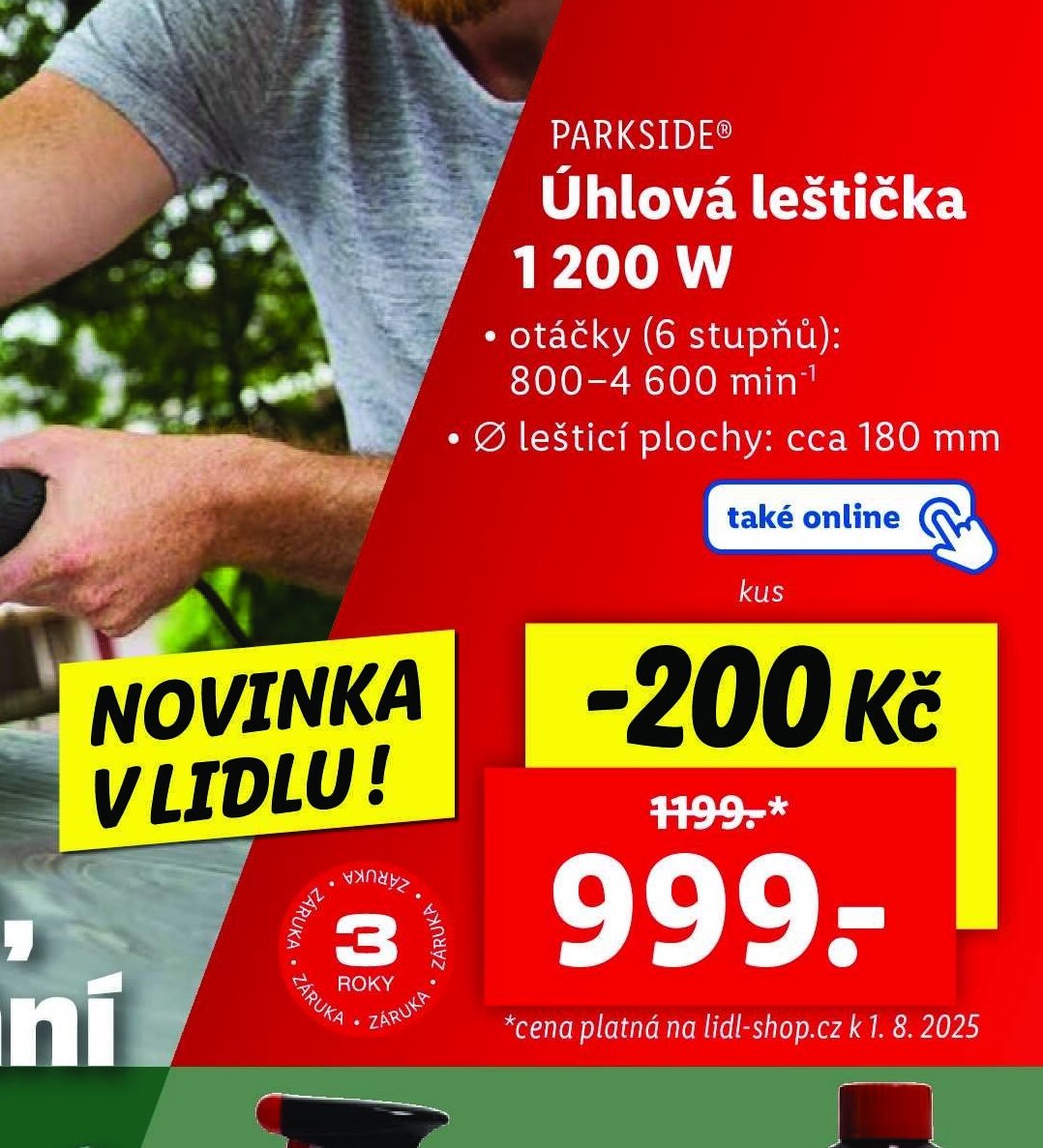PARKSIDE Úhlová leštička 1 200 W