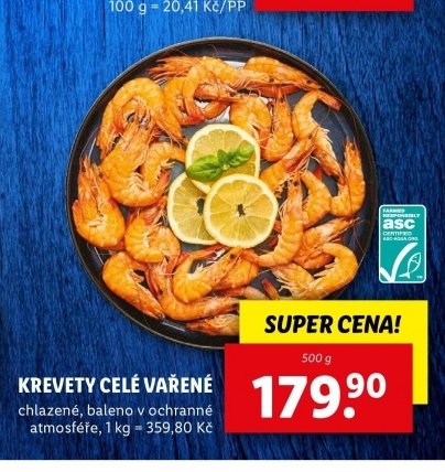 KREVETY CELÉ VAŘENÉ - Lidl akcniletaky.com