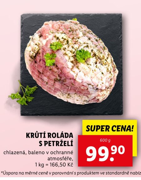 KRŮTÍ ROLÁDA S PETRŽELÍ