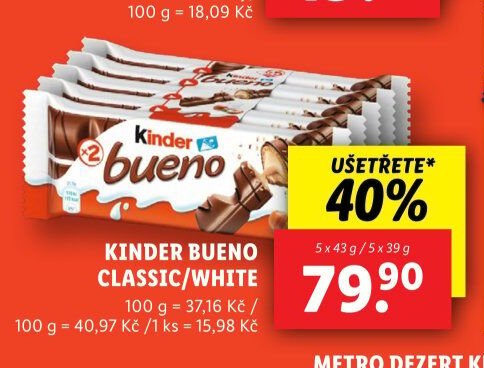 KINDER BUENO CLASSIC/WHITE