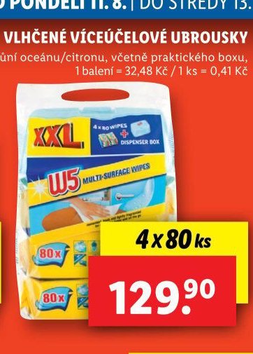 VLHČENÉ VÍCEÚČELOVÉ UBROUSKY