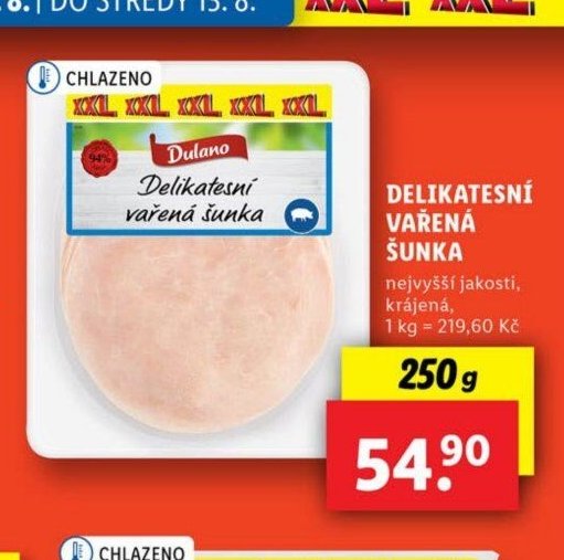 Dulano Delikatesní vařená šunka