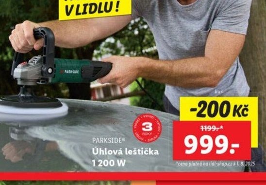 PARKSIDE Úhlová leštička 1200 W