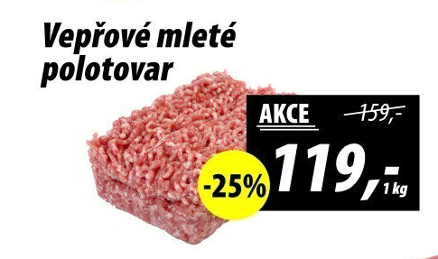 Maso mleté vepřové