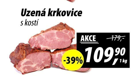 Uzená krkovice s kostí