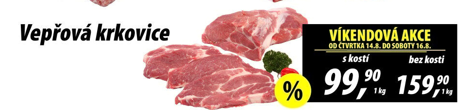 Vepřová krkovice s kostí