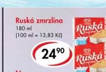 Ruská zmrzlina Algida