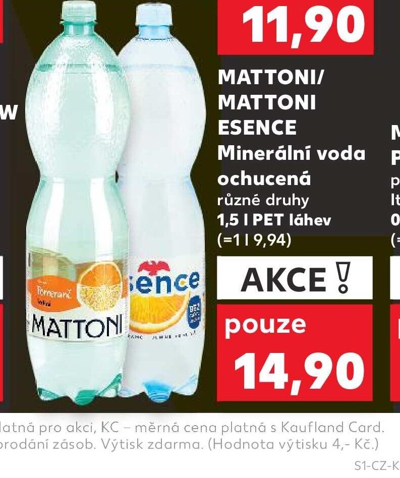 Mattoni Essence Minerální voda ochucená