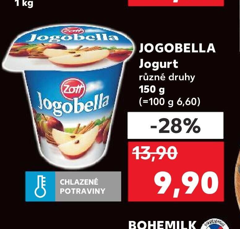 JOGOBELLA Jogurt různé druhy 150 g