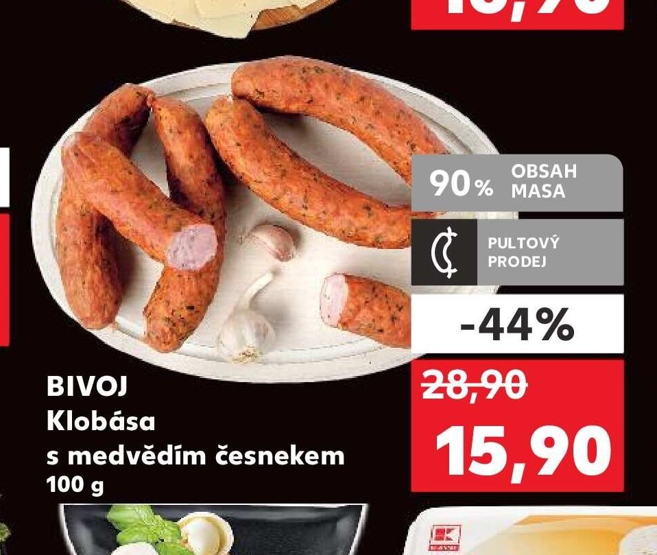 BIVOJ Klobása s medvědím česnekem 100 g