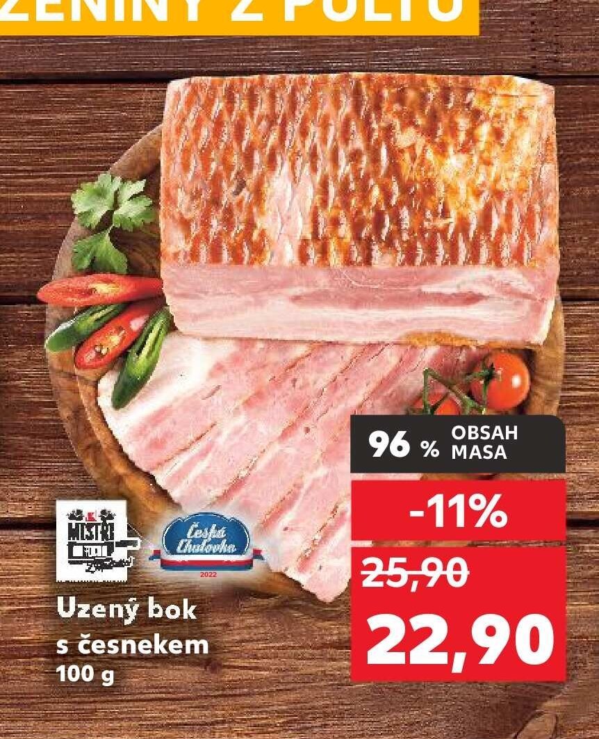 Uzený bok s česnekem