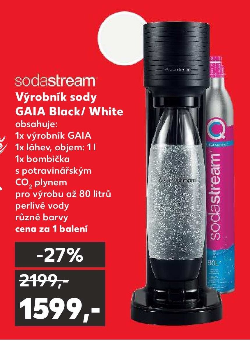 Sodastream Výrobník sody GAIA Black/White