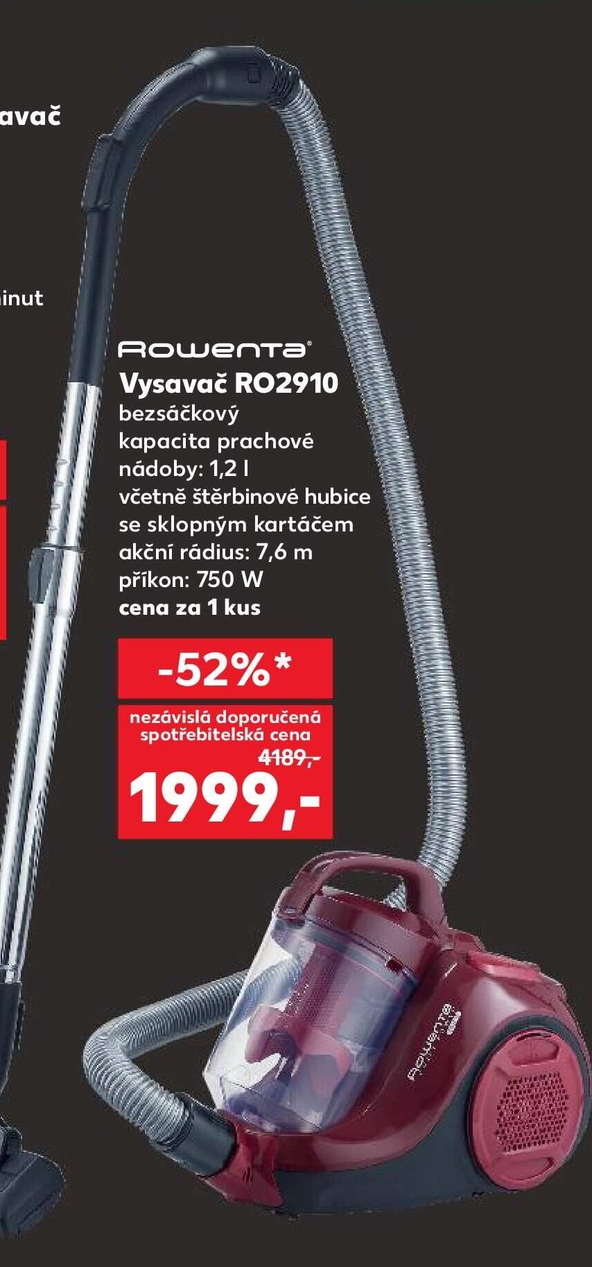 Rowenta Vysavač RO2910