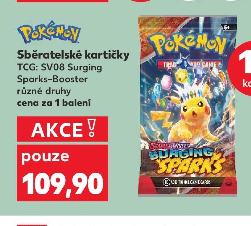 Sběratelské kartičky TCG: SV08 Surging Sparks-Booster
