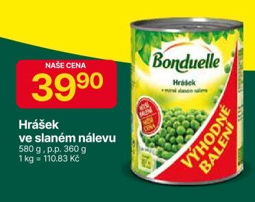 Hrášek ve slaném nálevu