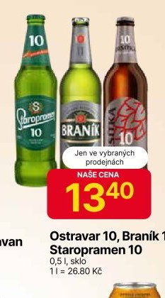 Ostravar 10, Braník 11, Staropramen 10