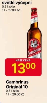 Gambrinus Originál 10