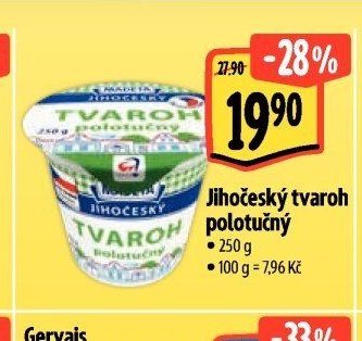 Jihočeský tvaroh polotučný