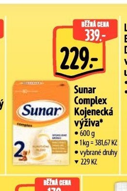 Sunar Complex Kojenecká výživa