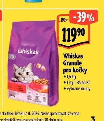Whiskas Granule pro kočky