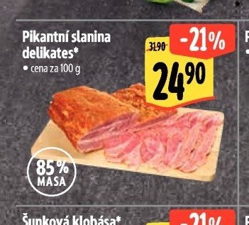 Pikantní slanina delikates