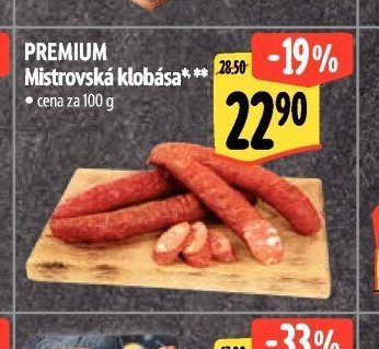 PREMIUM Mistrovská klobása