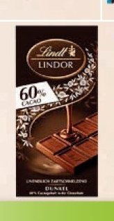 Lindt Lindor Tabulka