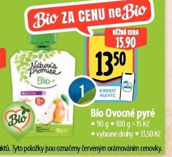 Nature's Promise Bio Ovocné pyré