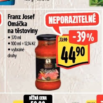 Franz Josef Omáčka na těstoviny