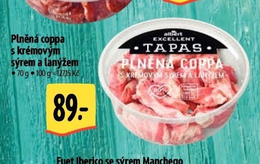 Plněná coppa s krémovým sýrem a lanýžem