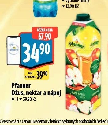 Pfanner Džus, nektar a nápoj