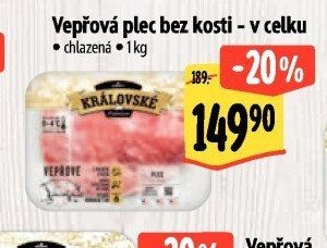 Vepřová plec bez kosti