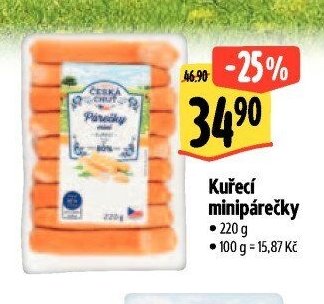 Kuřecí minipárečky