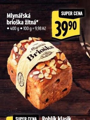 Mlynářská brioška žitná