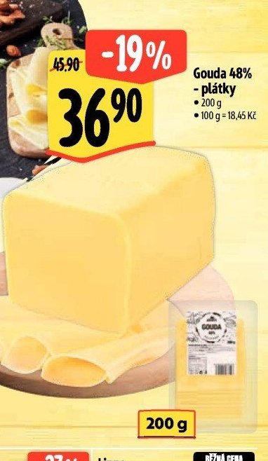 Gouda 48% plátky