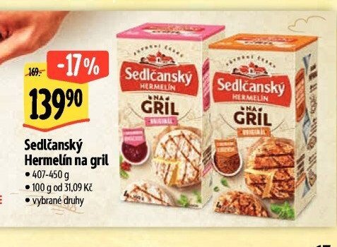 Sedlčanský Hermelín na gril