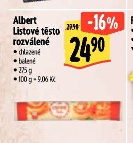 Albert Listové těsto rozválené