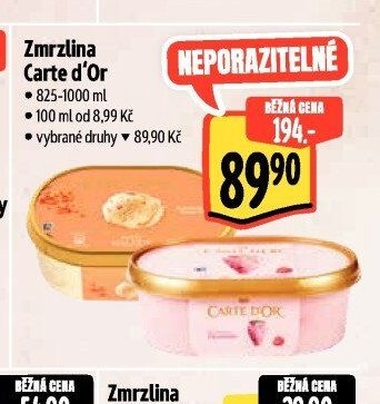 Zmrzlina Carte d'Or