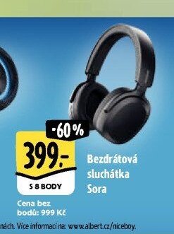 Bezdrátová sluchátka Sora