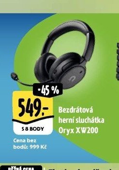 Bezdrátová herní sluchátka Oryx XW200