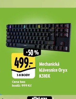 Mechanická klávesnice Oryx K310X