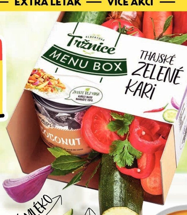 Albert Tržnice Menu box Thajské zelené kari