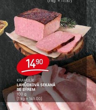 KRAHULÍK LAHŮDKOVÁ SEKANÁ SE SÝREM