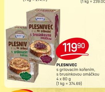 Plesnivec s grilovacím kořením, brusinkovou omáčkou