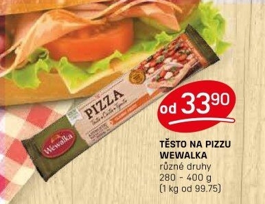 Těsto na pizzu Wewalka